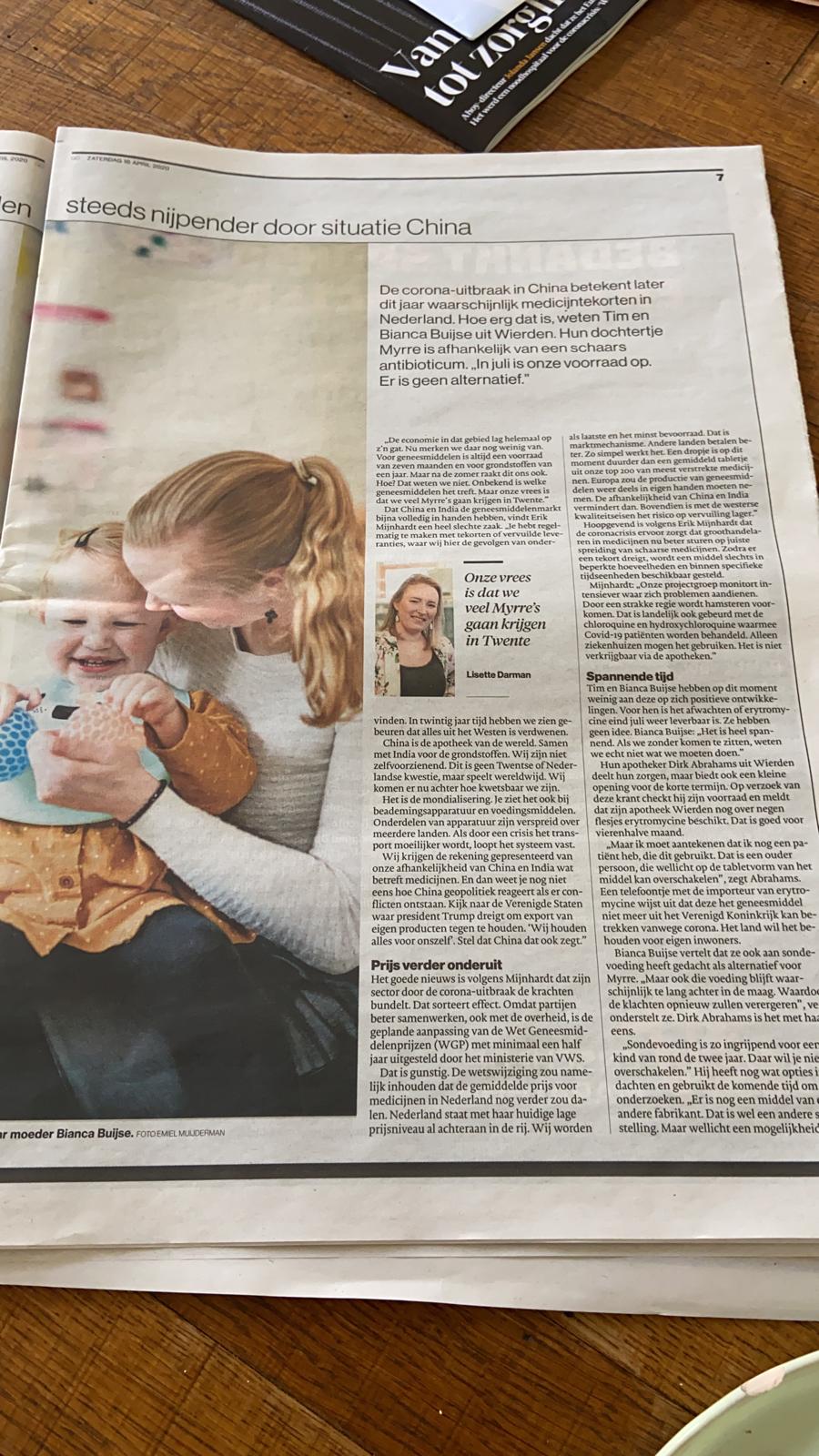 TAO-UA in het nieuws: Projectgroep geneesmiddelenbeschikbaarheid en tekorten